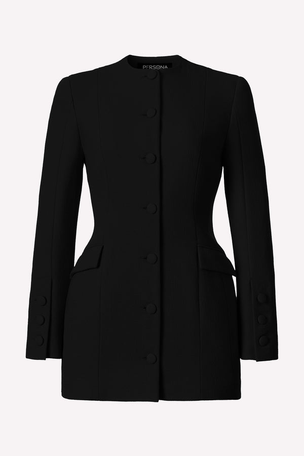 BLAZER DRESS IN VIRGIN WOOL